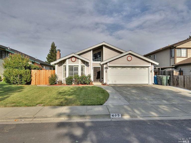 Property Photo:  403 Danbury Circle  CA 95687 