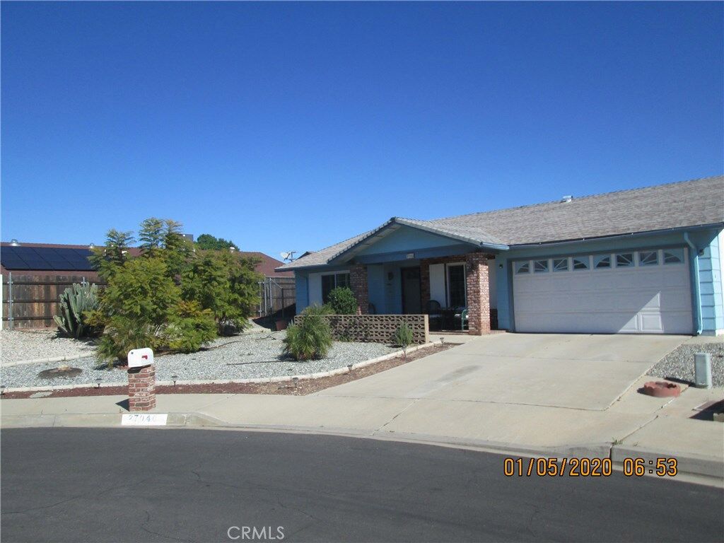 Property Photo:  27040 Fan Lane  CA 92586 