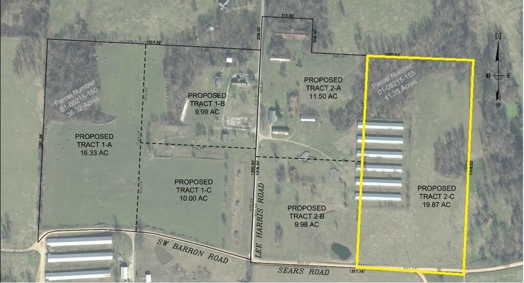 Property Photo:  Tract 2-C Lee Harris Road  AR 72712 