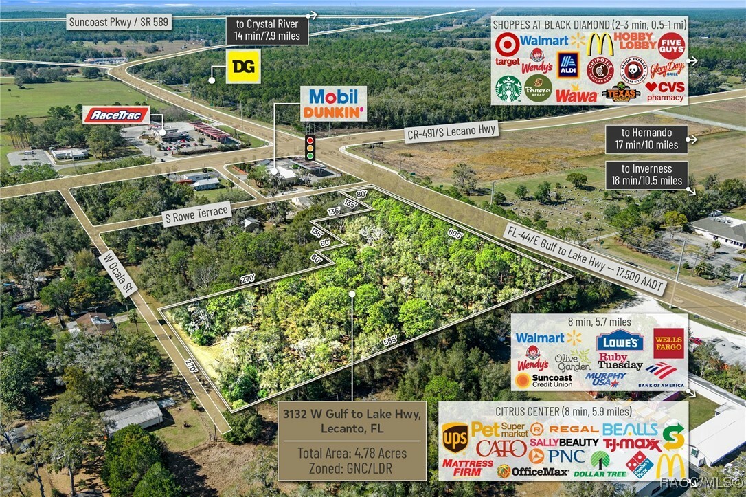 Property Photo: 3132 W Gulf To Lake Highway FL 34461