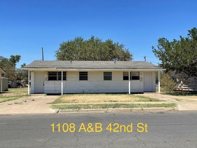 Property Photo:  1108 42nd Street  TX 79412 