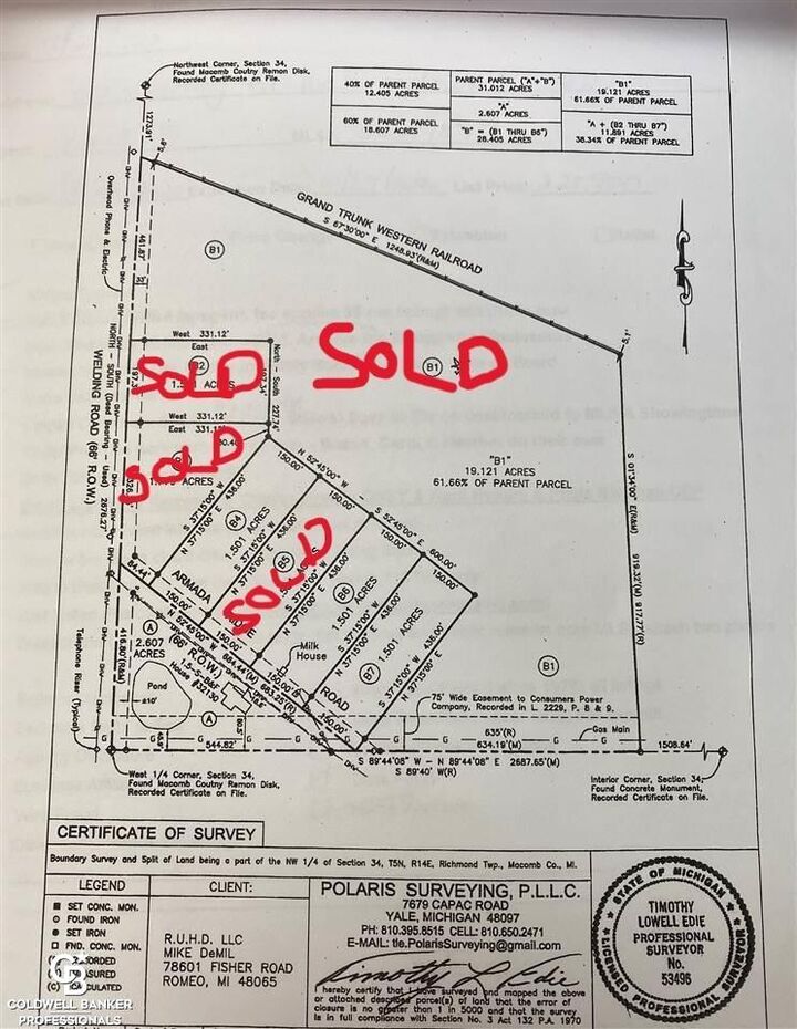 Property Photo:  00 Armada Ridge Parcel 6 Road  MI 48062 