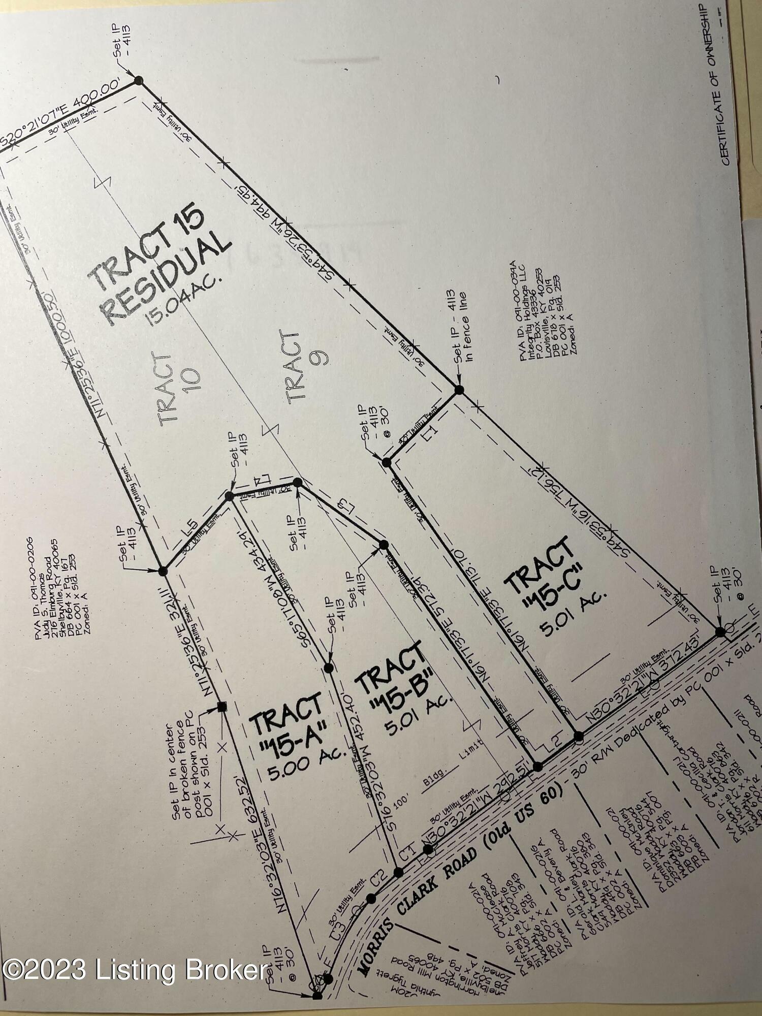 Property Photo:  Lot 15A Morris Clark Rd  KY 40076 