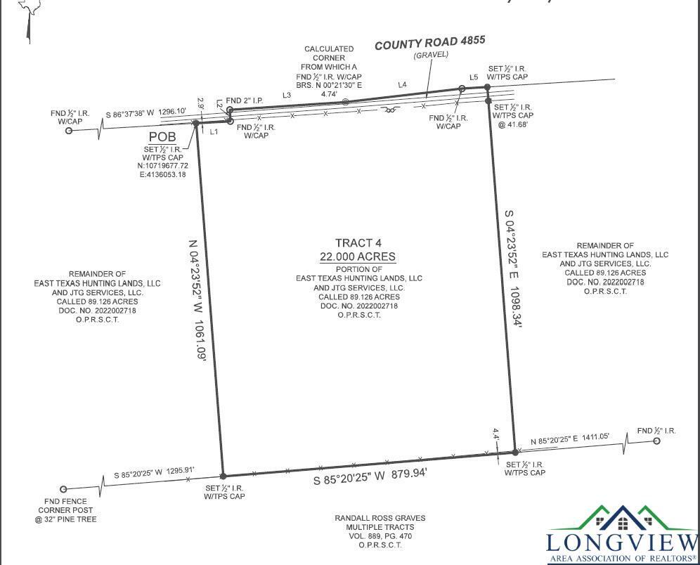 Property Photo:  Tbd 22 +/- Ac Cr 4855  TX 75975 