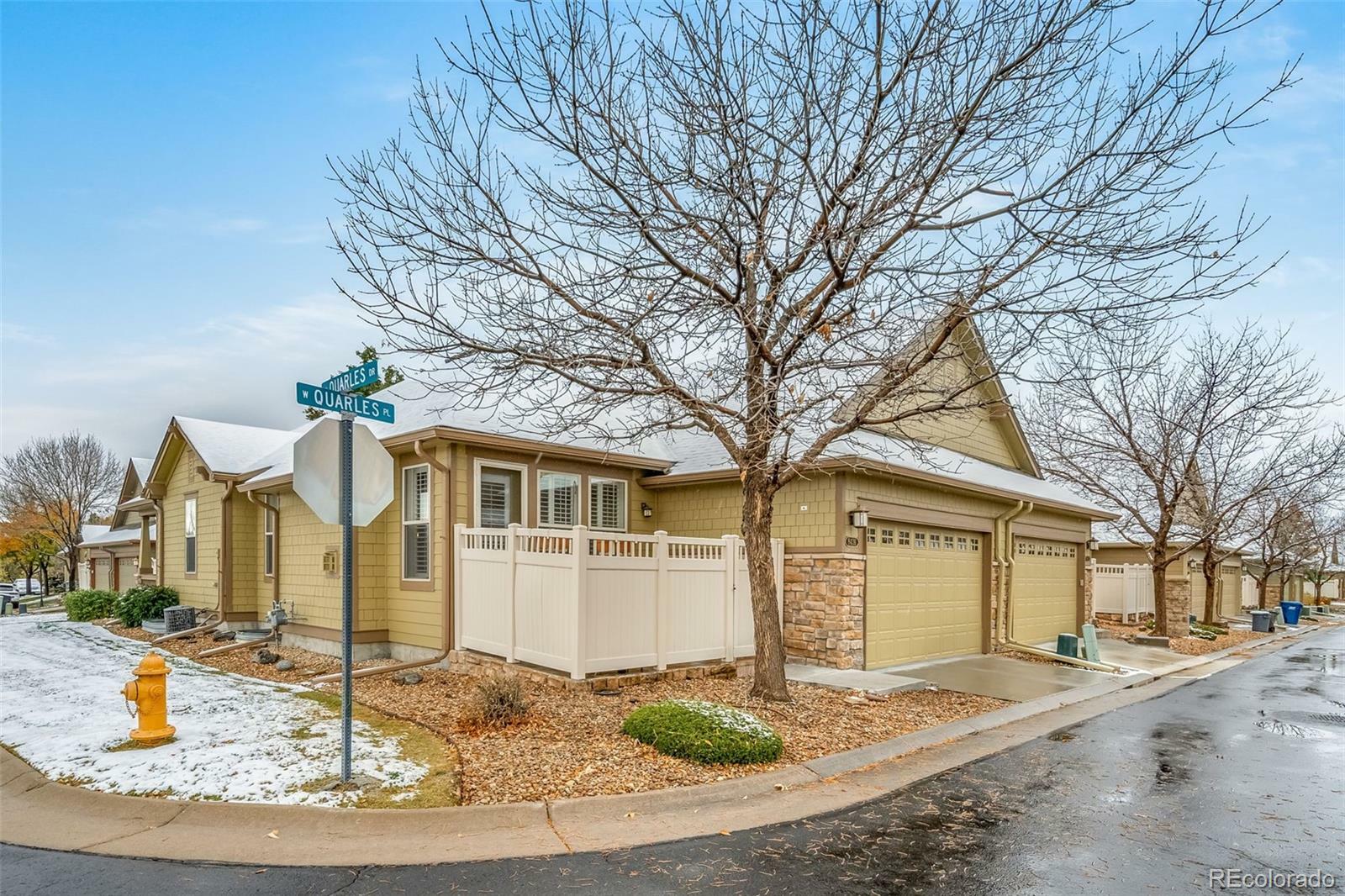 Property Photo: 8436 W Quarles Place CO 80128