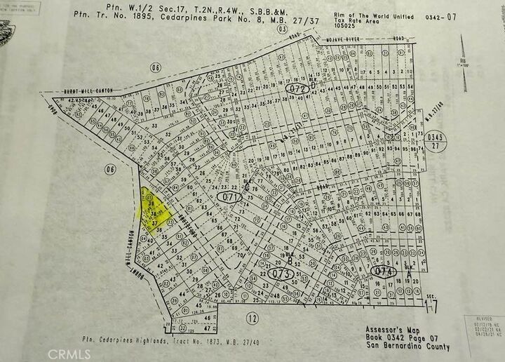 Property Photo:  0 Burnt Mill Canyon Road  CA 92322 