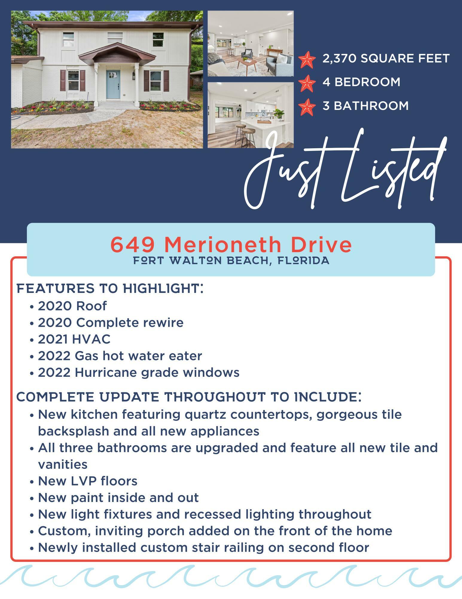 Property Photo: 649 NE Merioneth Drive FL 32547