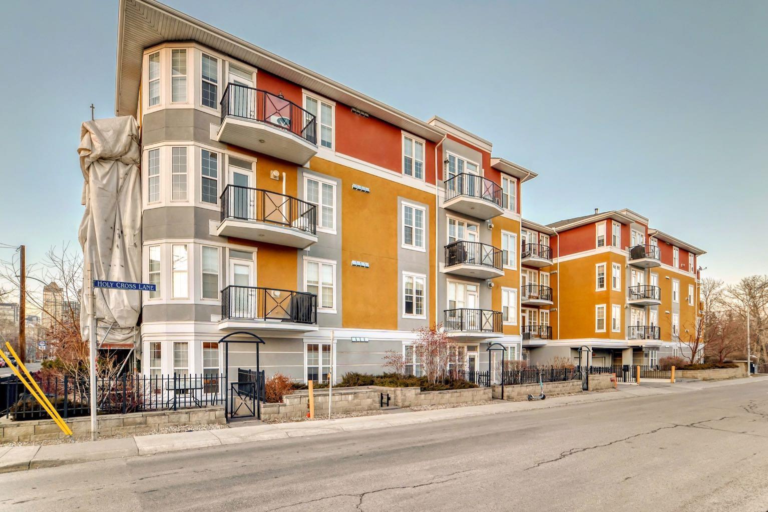 Property Photo: 208 Holy Cross Lane SW 218 AB T2S 3G3