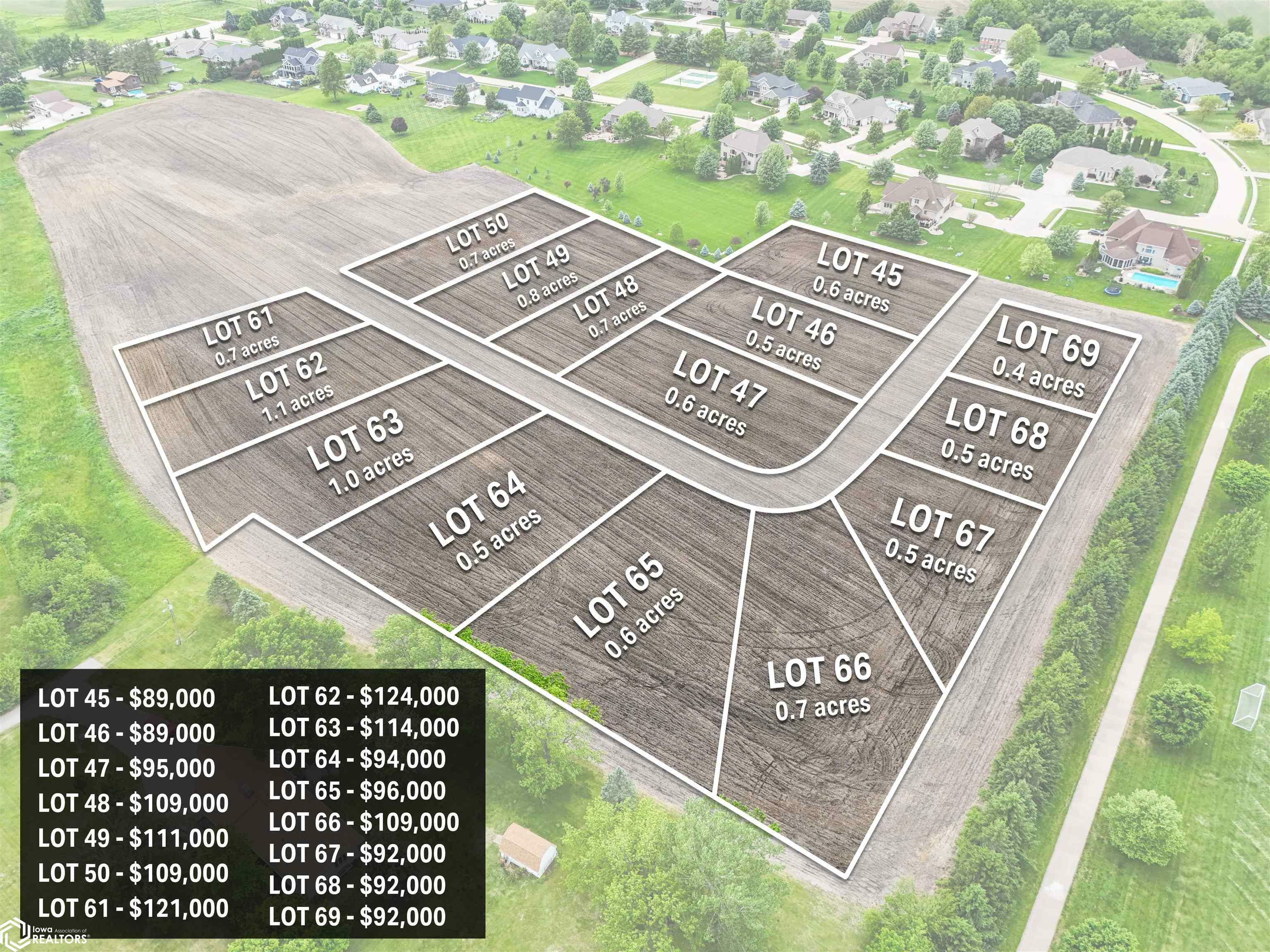 Property Photo: Lot 45 Stonebriar Drive IA 52601
