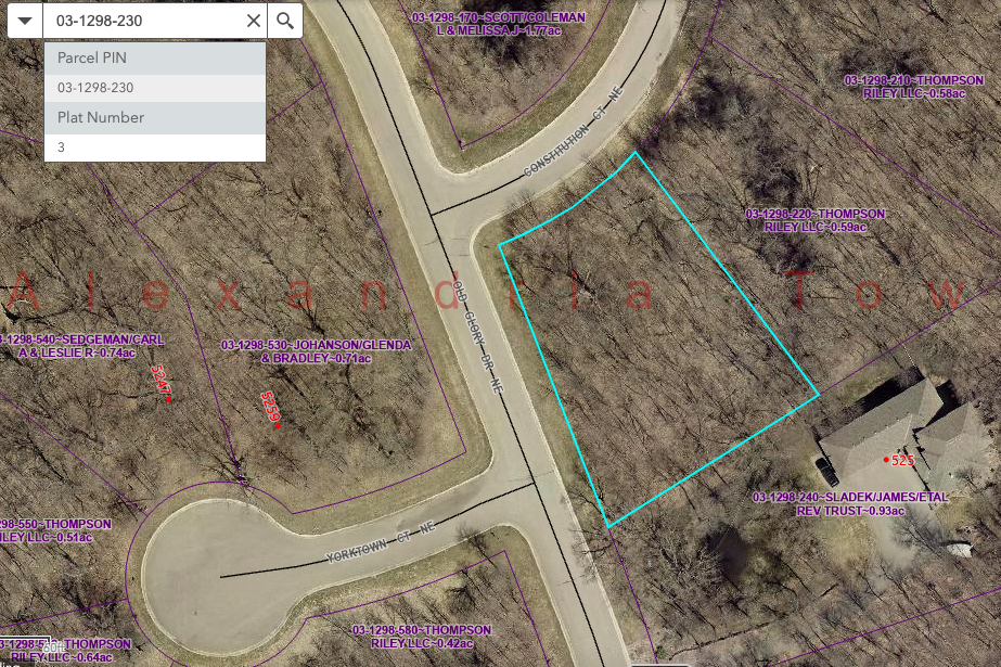 Property Photo:  Lot 14 Block 1 Constitution Court NE  MN 56308 