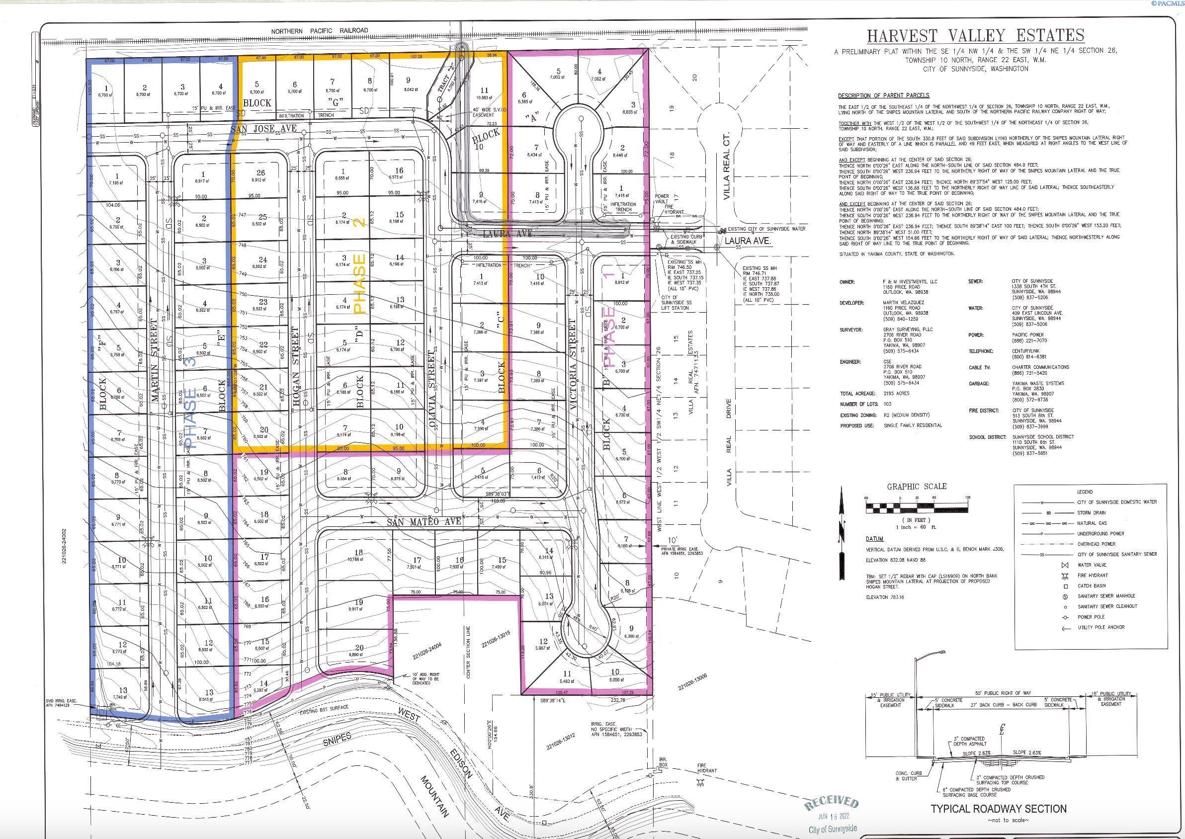 Property Photo: Tbd Lot 8 Harvest Valley Estates Phase 2 WA 98944