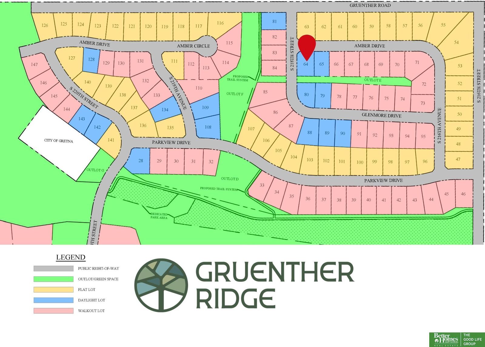 Property Photo:  Tbd Lot 64 Gruenther Ridge Street  NE 68028 