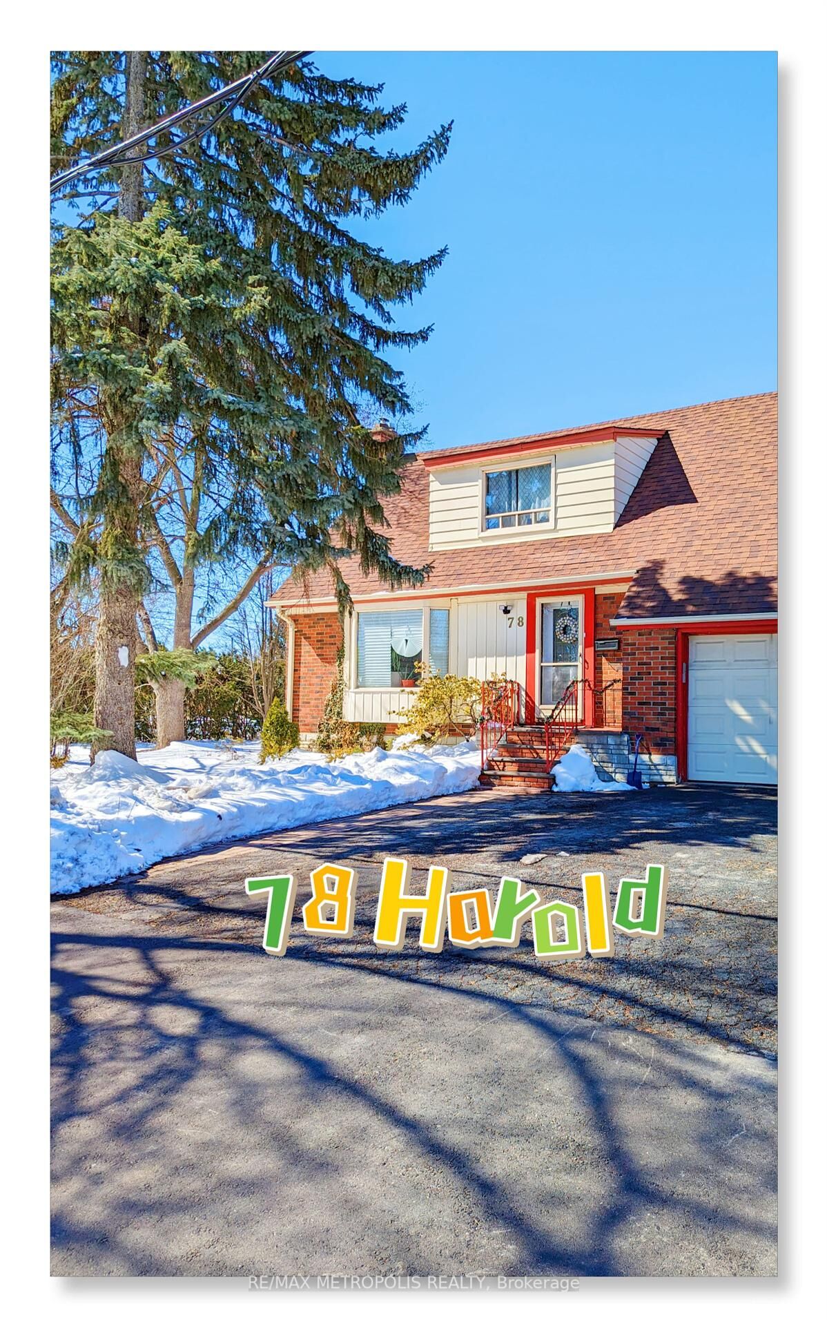 Property Photo: 78 Harold Street Main ON L6Y 1E4