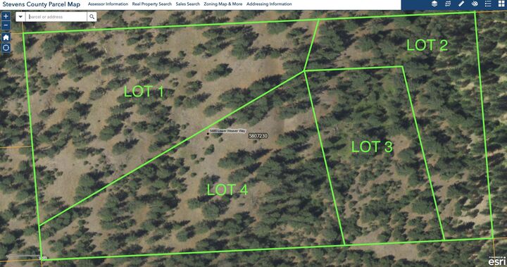 Property Photo: Nka Lower Weaver Way Lot 3 Of Lot 7 WA 99006