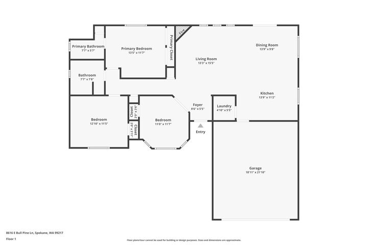 Property Photo:  8616 E Bull Pine Ln  WA 99217 