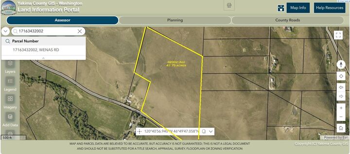 Property Photo: Nka Elk Ridge Ln / Wenas Rd WA 98942