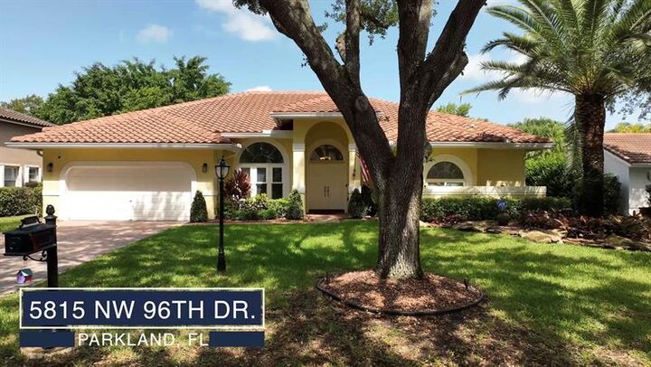 Property Photo: 5815 NW 96th Dr FL 33076