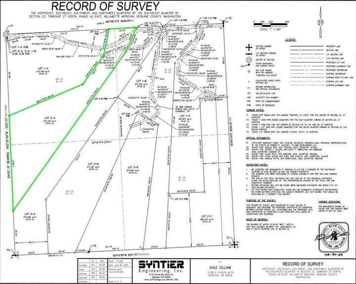 Property Photo: Nka W Ballard Rd Lot 2-A WA 99208