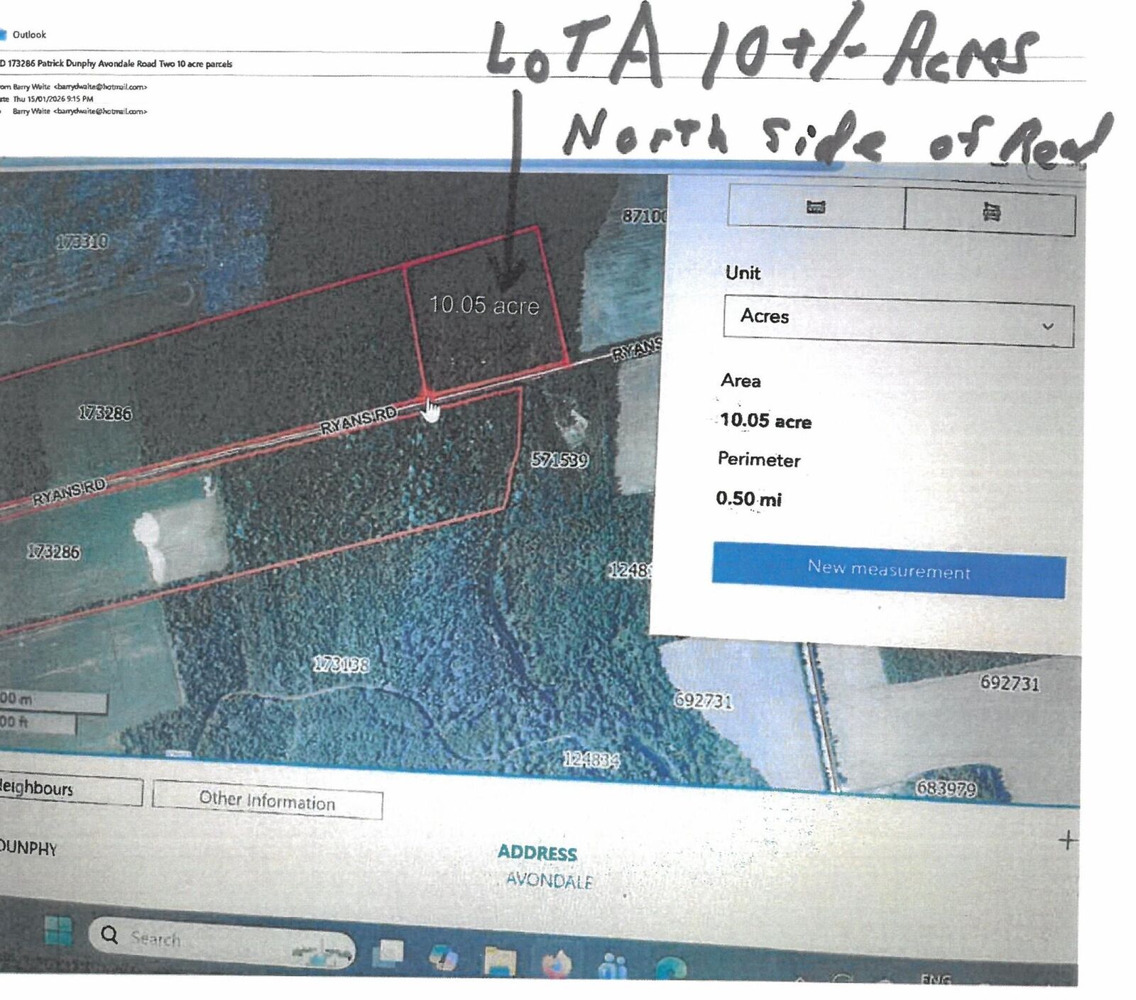 Property Photo:  Lot A Ryans Road  PE C0A 1T0 