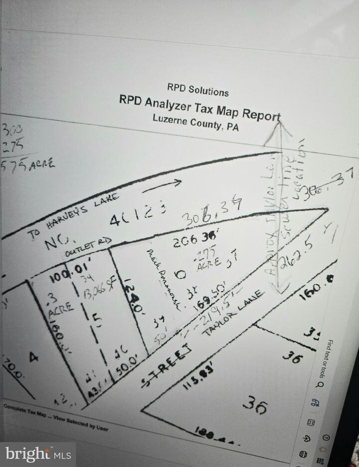 Property Photo: 0 Taylor Street PA 18612