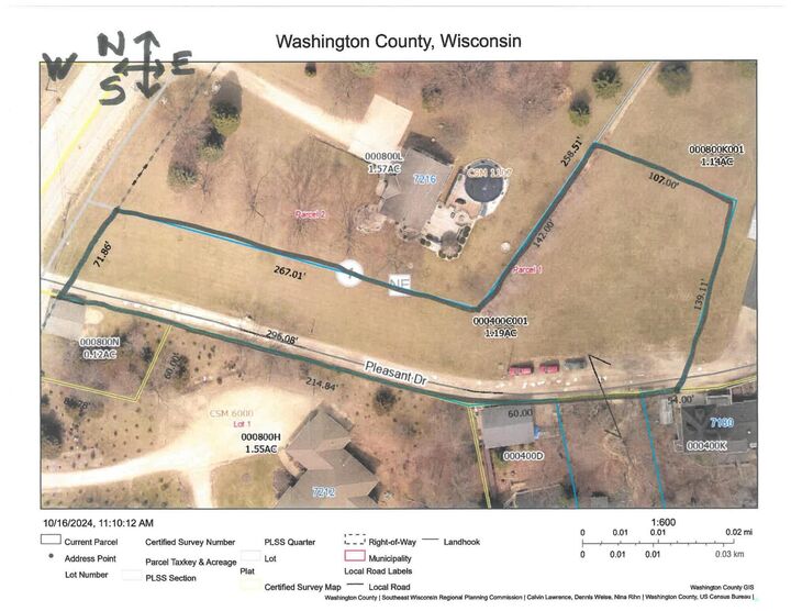 Property Photo: Lot 1 Pleasant Dr WI 53090