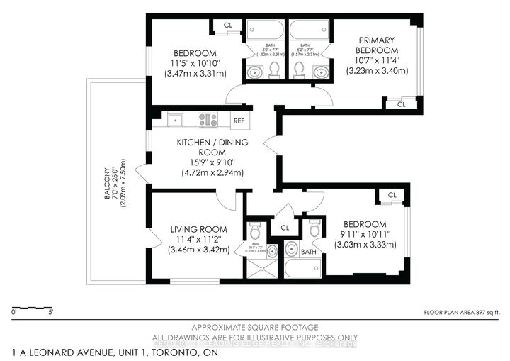 Property Photo:  1A Leonard Avenue 1  ON M5T 2P8 