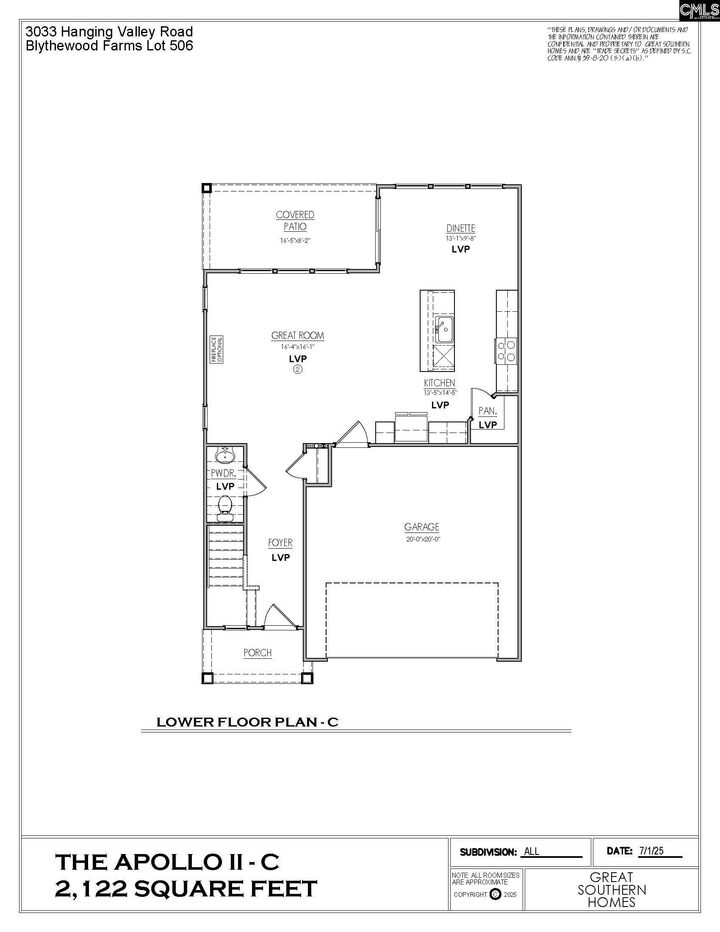 Property Photo: 3033 Hanging Valley SC 29016