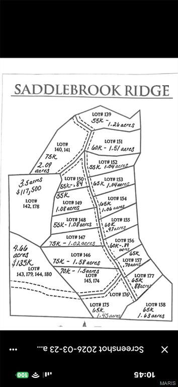 Property Photo:  Lot 154 Saddlebrooke Ridge  MO 63755 