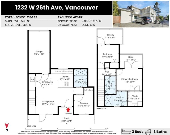 Property Photo: 1232 W 26th Avenue BC V6H 2A9