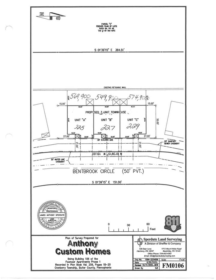 Property Photo:  225 Bentbrook Cir  PA 16066 