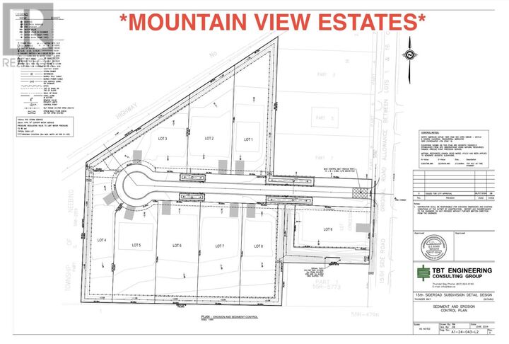 Property Photo: Lot #6 Mountain View Dr. ON P7J 1E2
