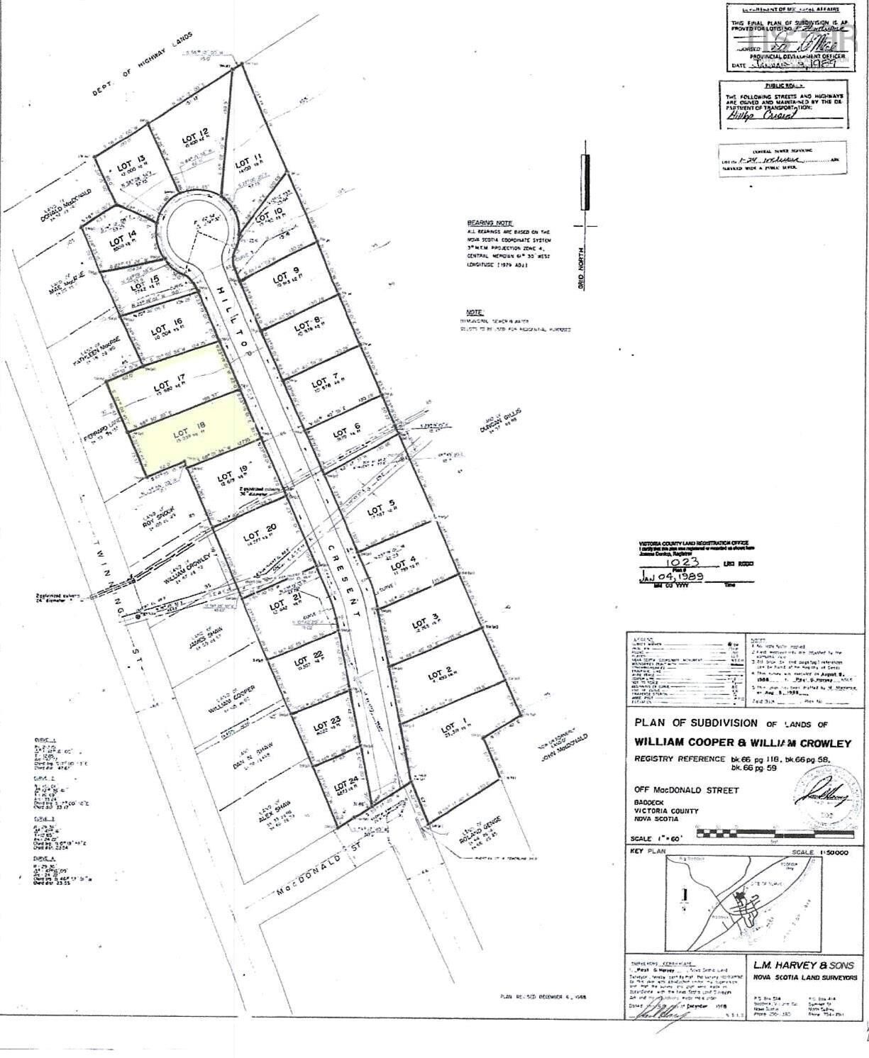 Property Photo:  Lot 18 Hilltop Crescent  NS B0E 1B0 