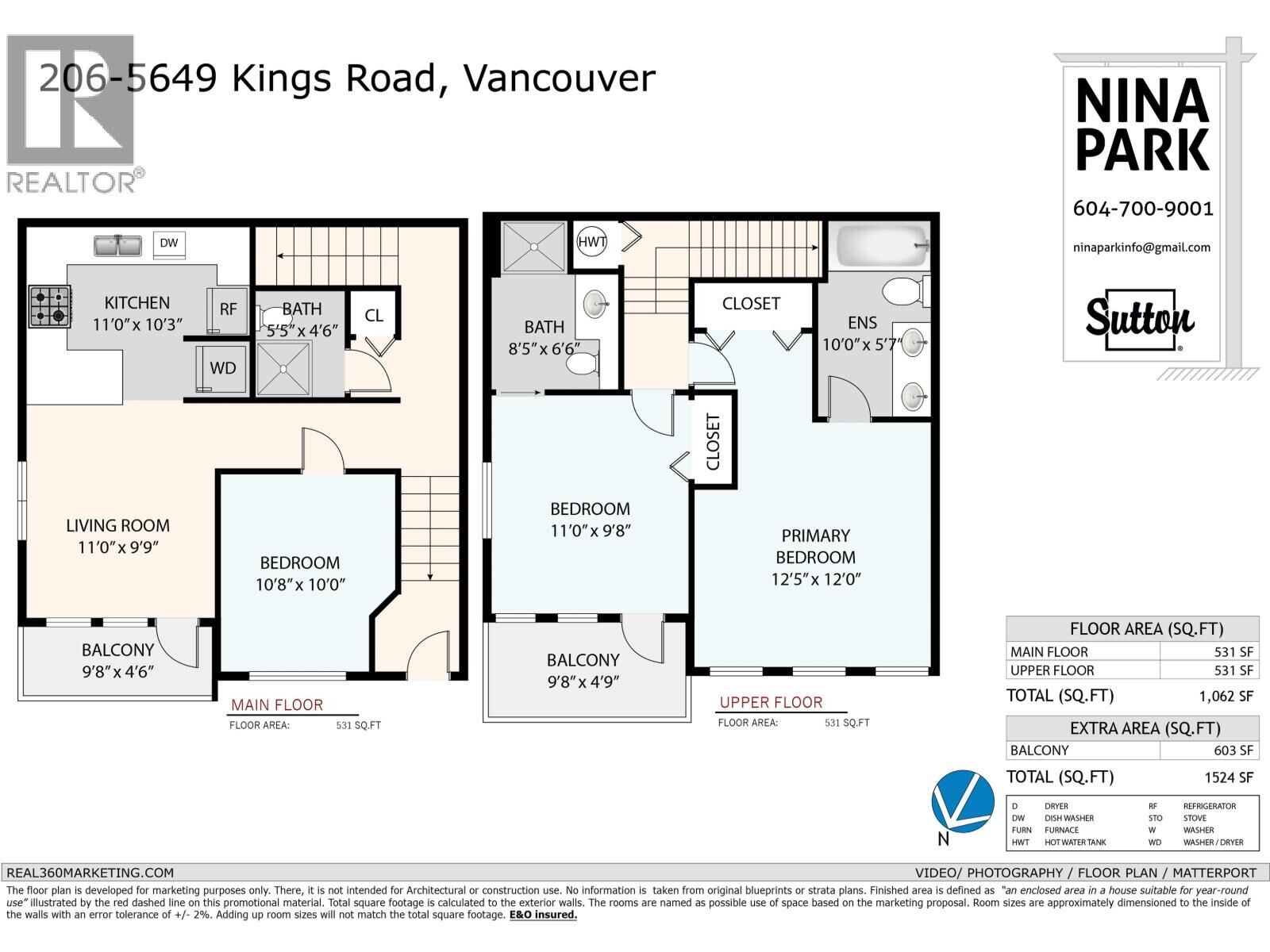 Property Photo:  5649 Kings Road 206  BC V6T 1K9 