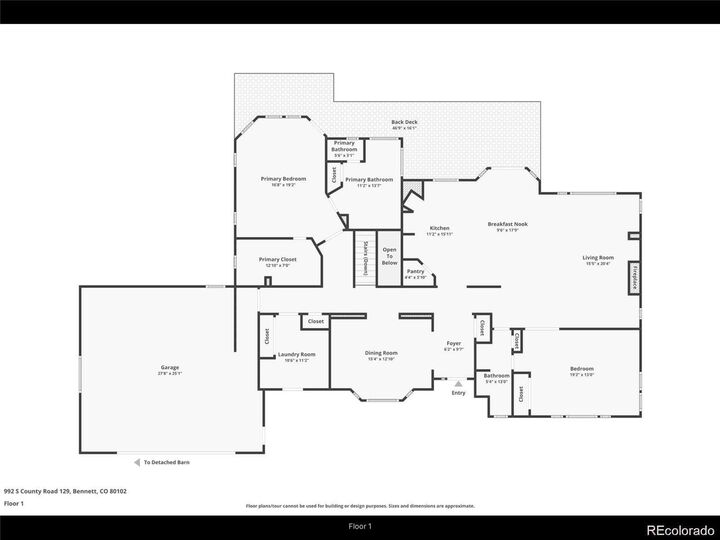 Property Photo:  992 S Cr 129  CO 80102 