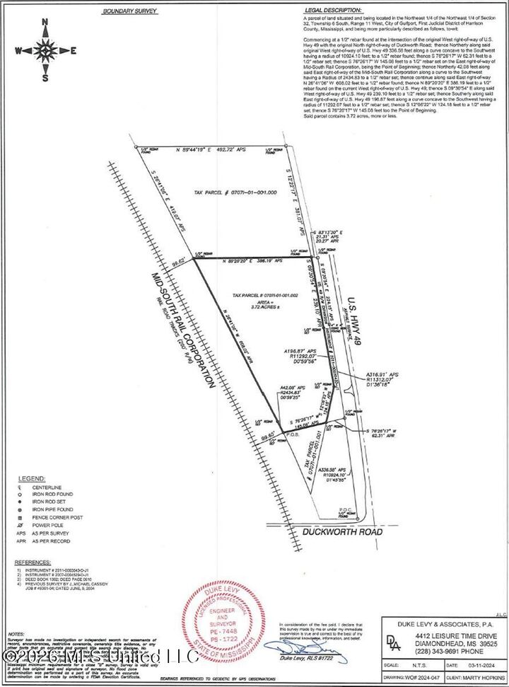 Property Photo:  3.72 Acres U.s. 49  MS 39503 