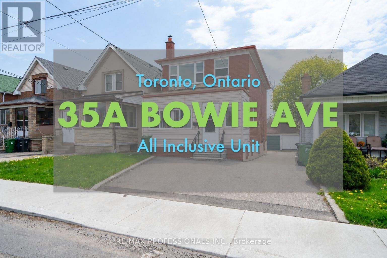 Property Photo: 35A Bowie Avenue Bsmt ON M6E 2P2