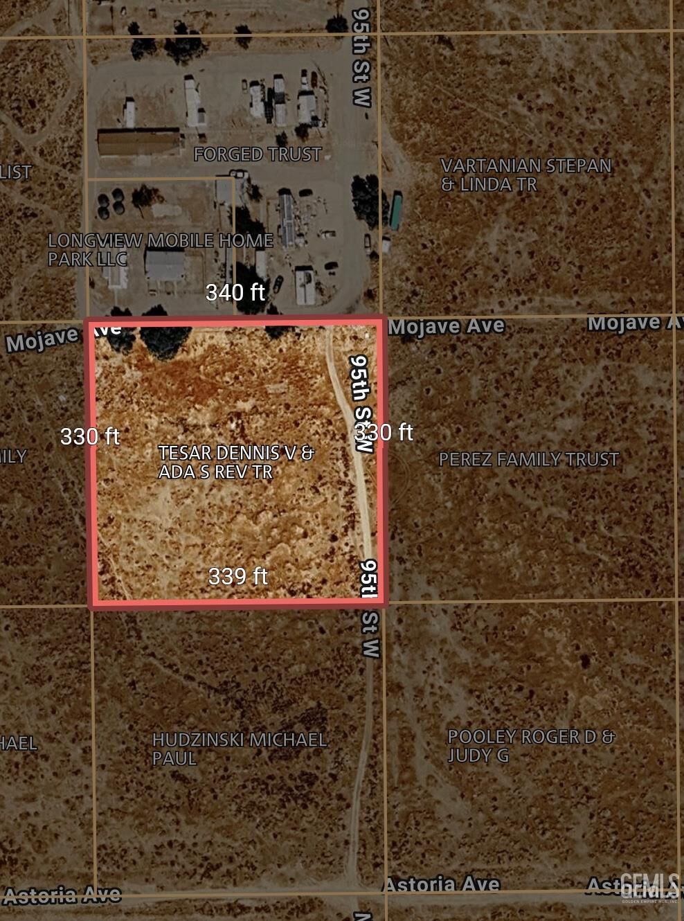 Property Photo: 0 95th CA 93560