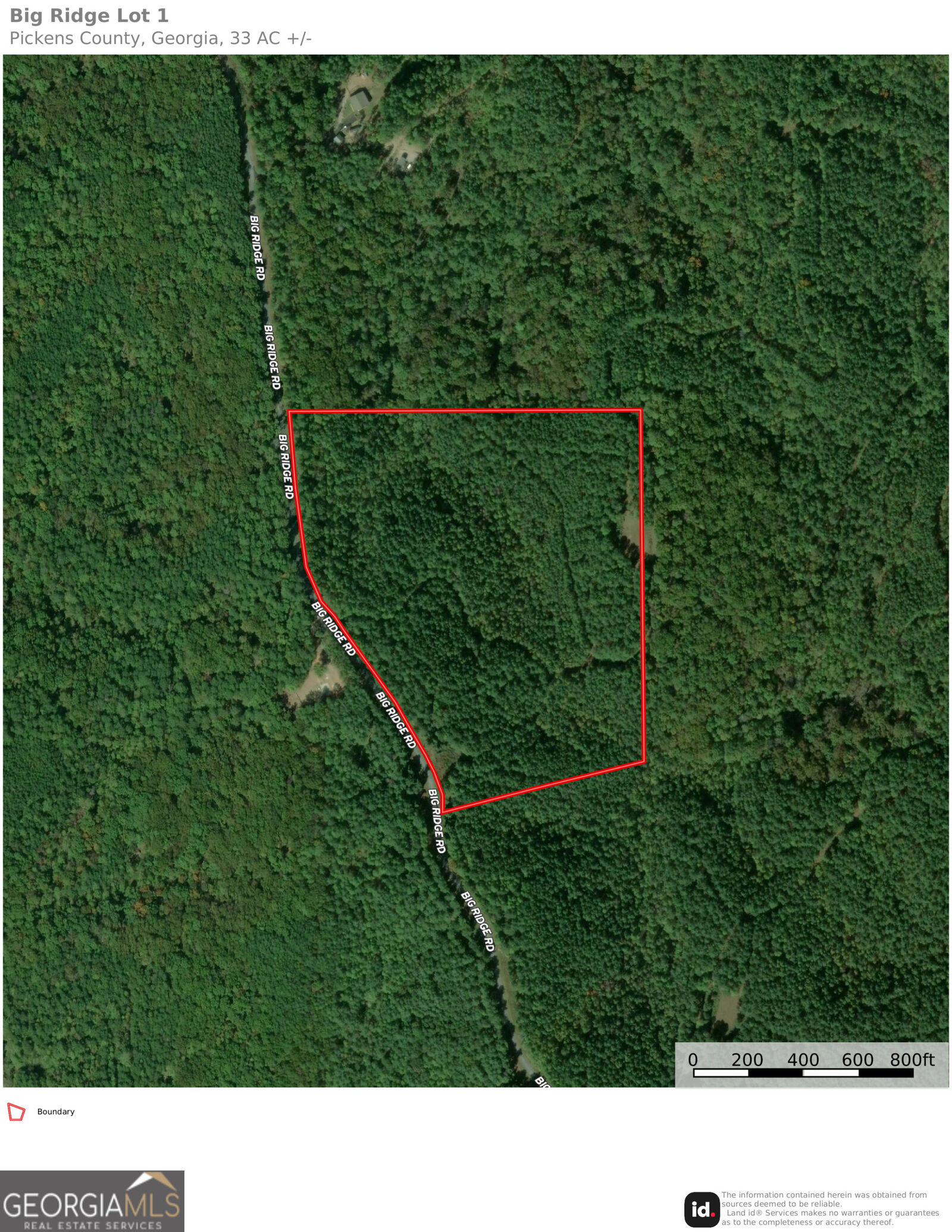 Property Photo: 33 Acres Big Ridge Road GA 30734