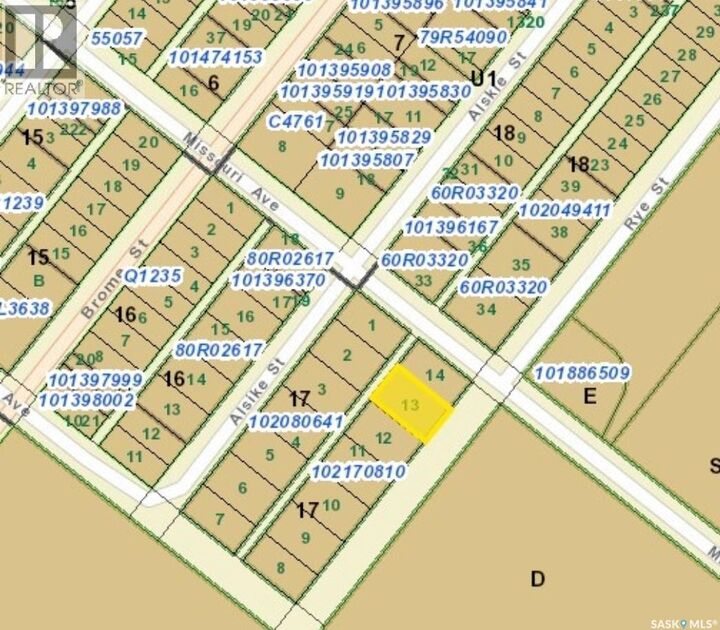 Property Photo:  Lot 13 Rye Street  SK S0G 5J0 