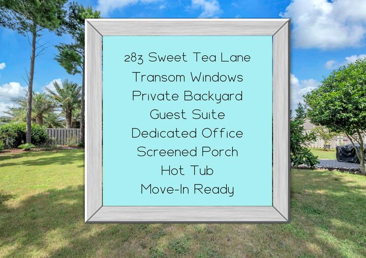 Property Photo:  283 Sweet Tea Lane  FL 32439 
