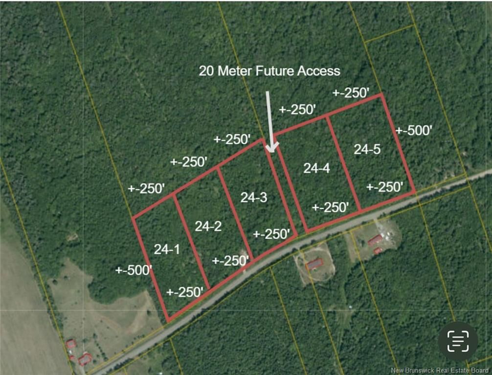 Property Photo:  Lot 24-4 Renauds Mills  NB E4V 2N9 
