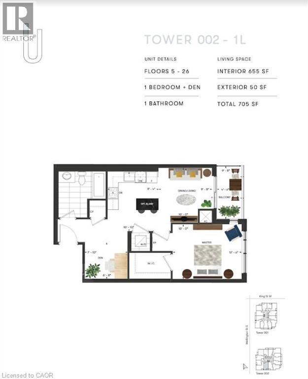 Property Photo: 15 Wellington Street South 2208 ON N2G 0E4