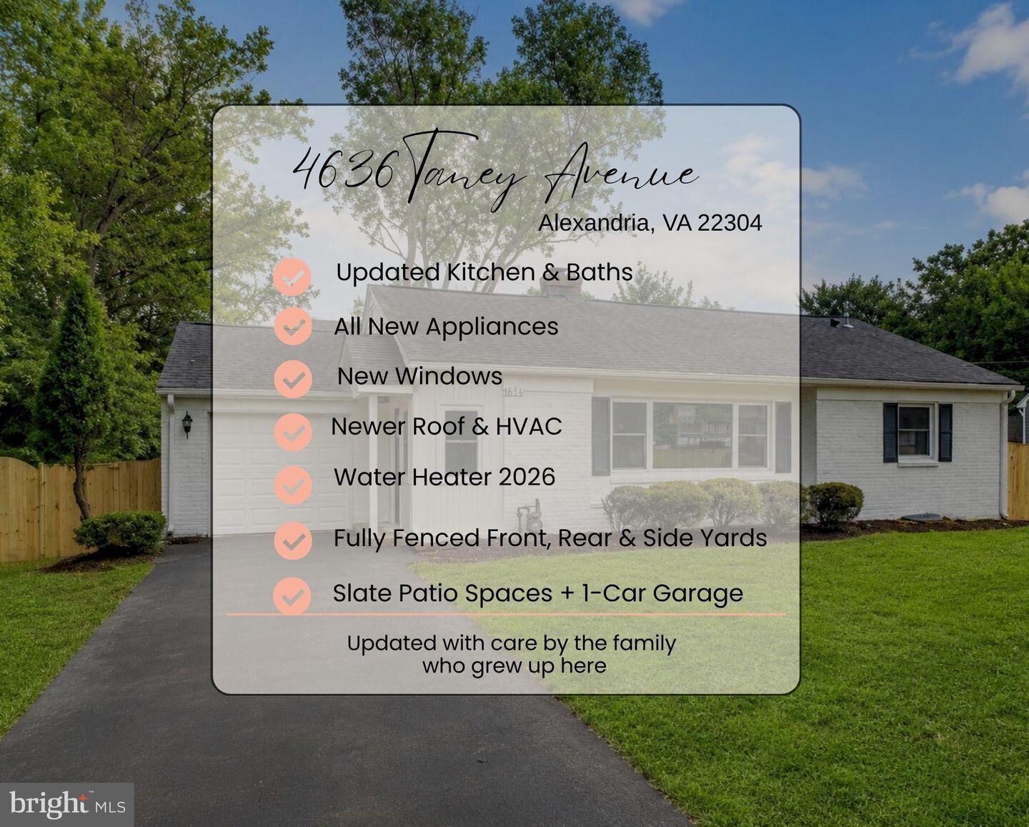 Property Photo:  4636 Taney Avenue  VA 22304 
