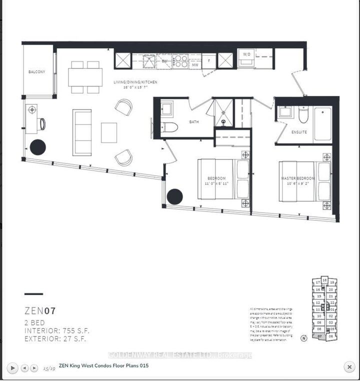Photo de la propriété:  19 Western Battery Road 707  ON M6K 3S4 