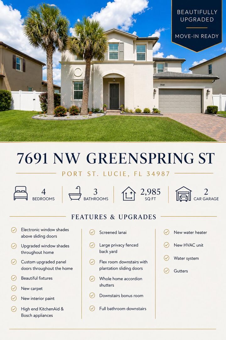 Property Photo: 7691 NW Greenspring Street FL 34987
