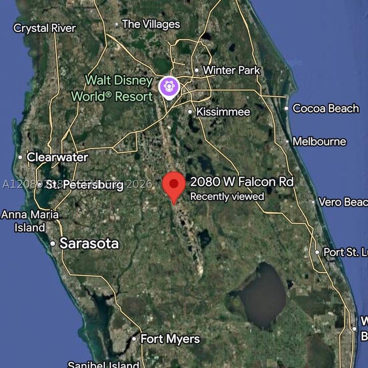Property Photo: 2080 W Falcon Rd FL 33825