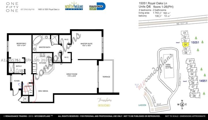 Property Photo: 15051 Royal Oaks Ln 1704 FL 33181