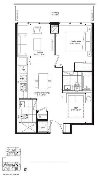 Property Photo: 195 Redpath Ave Avenue 2505 ON M4P 0E4