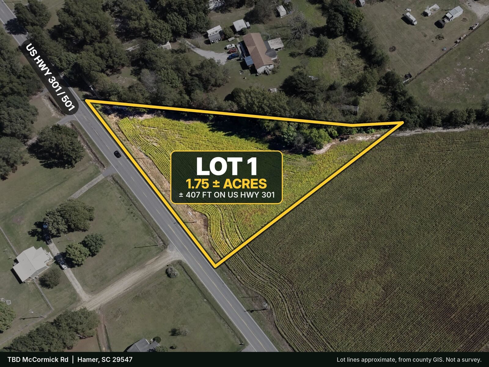Property Photo: Tbd Highway 301 SC 29547
