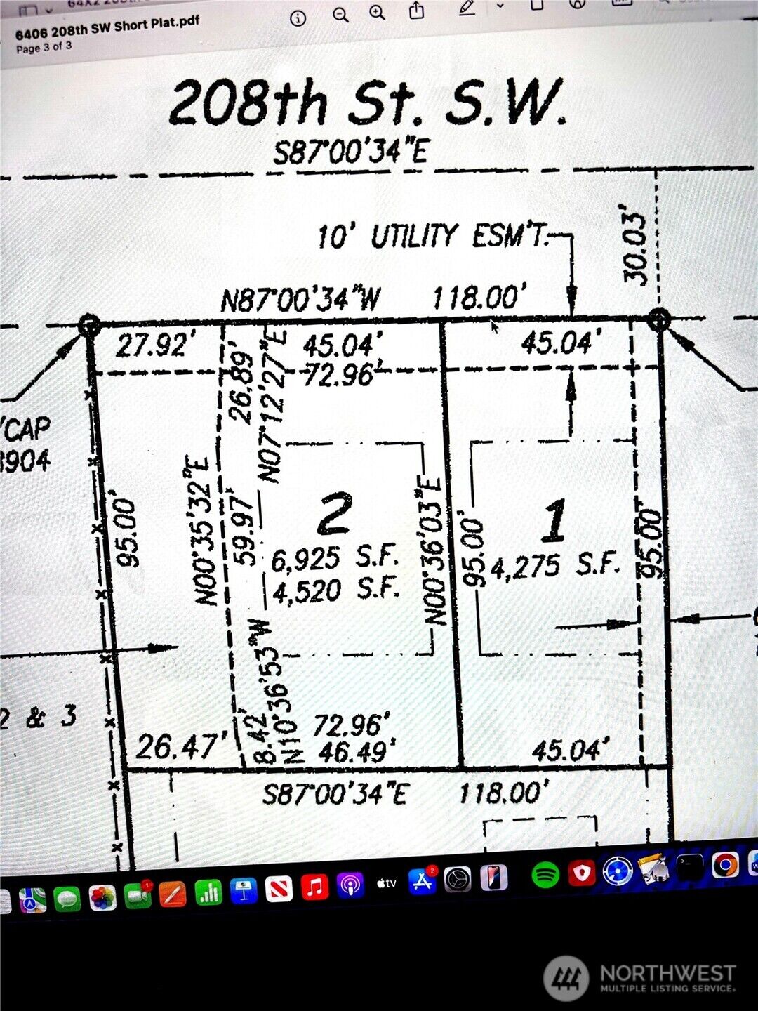 Property Photo:  64 Lot 1  208th Street SW  WA 98036 